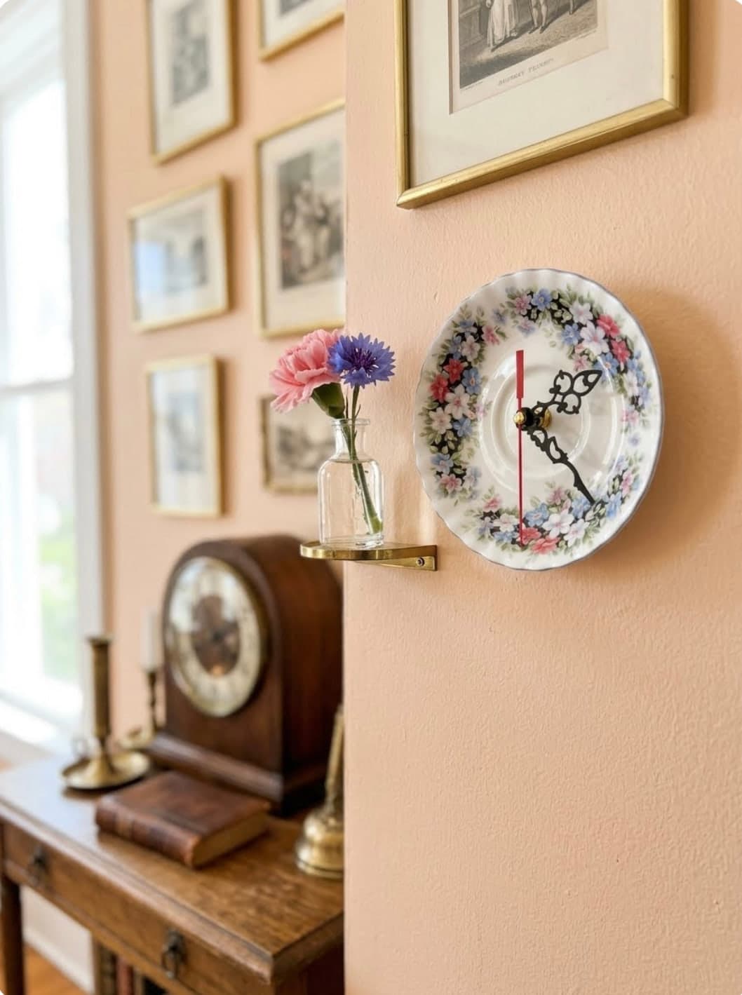 Vintage porcelain one of a kind clock